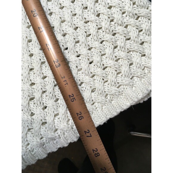 Vintage Genuine Sonoma Jean Co. 55 Linen 45 Cotton Sweater Ladies XL White - Picture 3 of 4